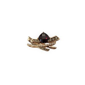 LeVian 14K Rose Gold Rhodolite Garnet, Brown and White Diamond Pendant #12035